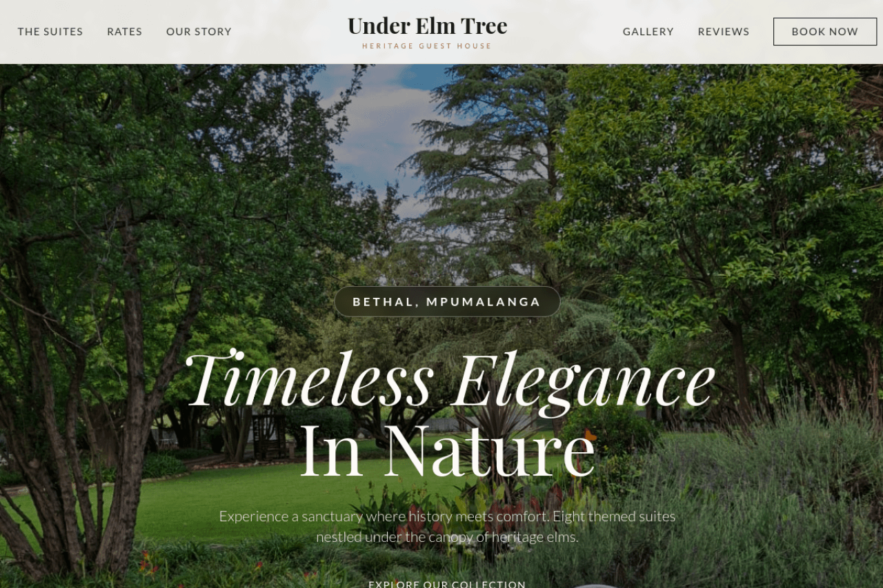 Screenshot of Under Elm Tree Haven