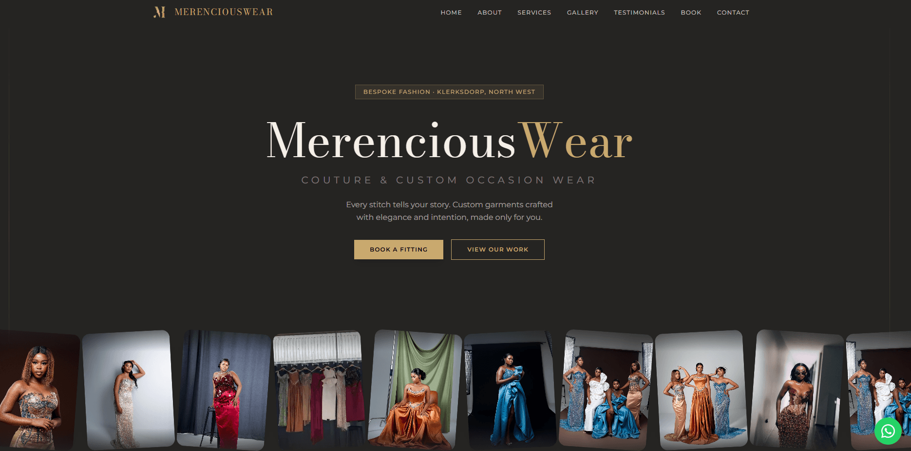MerenciousWear website